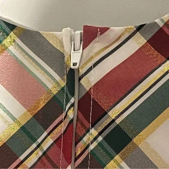 Kid's Bonnie Jean Plaid Holiday Party Dress - Picture 8 of 10